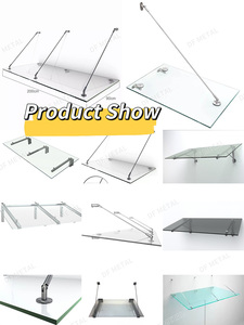 DF Auvent <span class=keywords><strong>de</strong></span> <span class=keywords><strong>toit</strong></span> en verre feuilleté transparent, pour extérieur, sécurité, toiture plate, escalier, entrepôt, Techo, <span class=keywords><strong>prix</strong></span> compétitif - Product Image 2