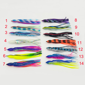 Señuelo de pesca de pulpo de cebo blando sin ojos de 15CM, 18CM, 21CM, 25CM para pesca en agua salada y pesca en barco en el océano - Product Image 2