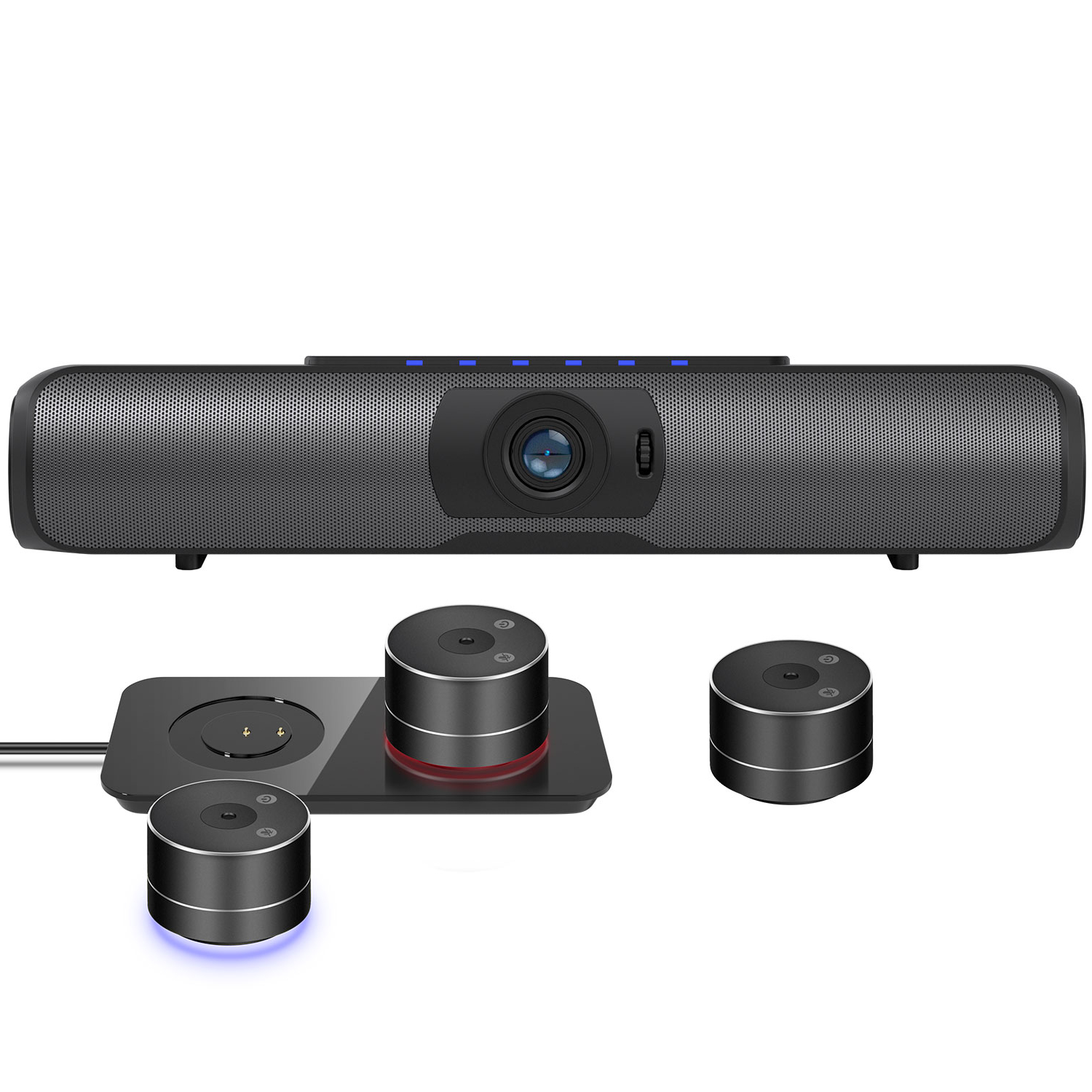 Микрофон для конференц-связи 4K 1080p USB-камера оснащена всенаправленной звуковой системой с 4 микрофонами