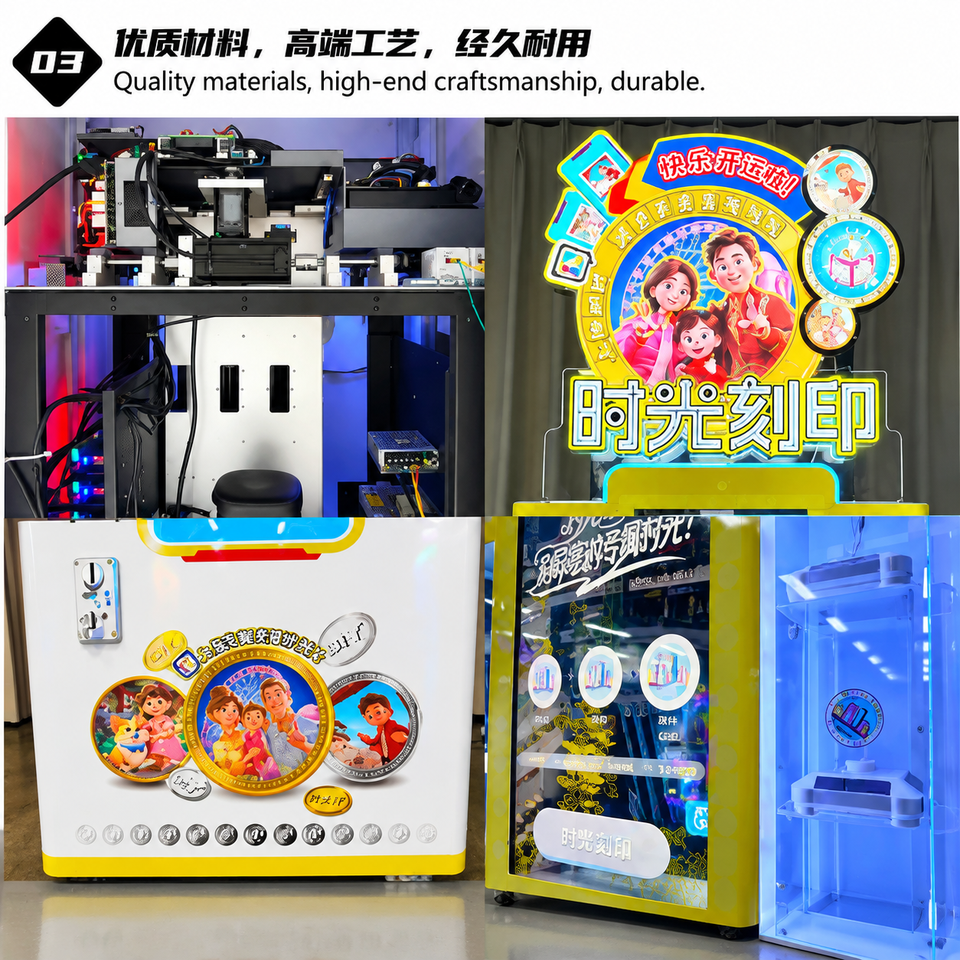 Tourist Attraction Coin Making Machine Custom Photo Coin Kiosk Self ...