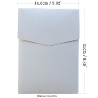 Enveloppe de carte de vœux de Noël de marque Factory RX avec logo en relief et pochette en papier de soie