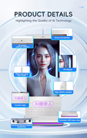 Terminal de Escritorio Todo en Uno con Pantalla Táctil Interactiva de Humano Virtual con IA 3D para Robot de Recepción Inteligente