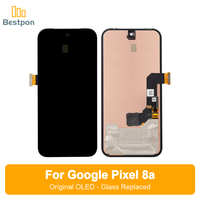 Remplacement pour l'écran OLED du Google Pixel 8a, assemblage d'écran original + verre remplaqué, contrôle qualité à 12 points