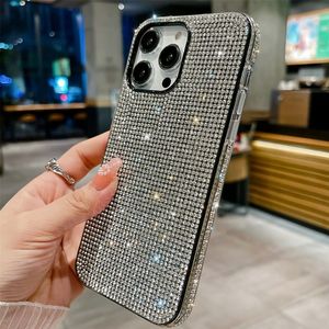 Coques de Téléphone de Luxe Diamant pour <span class=keywords><strong>iPhone</strong></span> 17 13 15 16 Pro Max 16 Pro <span class=keywords><strong>11</strong></span> 12 Dégradé Paillettes Strass Élégantes Galvanisées - Product Image 5
