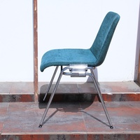 Chaise de loisirs design vintage, style simple et moderne, en métal, pour dîner, café, maison, coussin doux et confortable pour le salon.