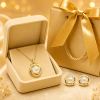 Produit Tendance 2026 : Collier Plaqué Or 18 carats avec Perles d'Eau Douce, Collier de Mariée en Perles et Zircon Cubique, Ensemble de Bijoux Personnalisé pour Femme