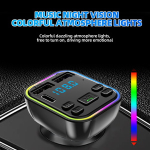 Simr PD QC 3.1A ชุดเครื่องเล่น <span class=keywords><strong>Mp3</strong></span>ในรถยนต์แบบไร้สาย USB C โมดูลที่ชาร์จในรถยนต์แบบเร็วสองพอร์ตเครื่องส่งสัญญาณ FM - Product Image 6