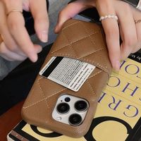 Casing Ponsel Mewah Desainer Terbaik dengan Slot Kartu untuk iPhone 18 17 16 15 14 Pro Max