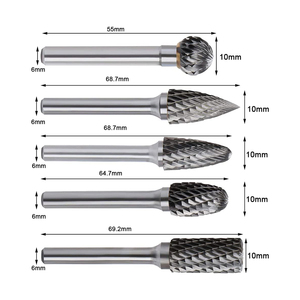 6mm 1/4 "Shank <span class=keywords><strong>Tungsten</strong></span> karbür döner matkap için çift kesim karbür döner dosyaları, elmas kesici, Dremel döner matkap s aracı - Product Image 3