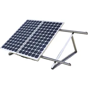Yüksek kaliteli toptan alüminyum ayarlanabilir tripod düz çatı güneş montaj sistemi GÜNEŞ PANELI üretici kökenli