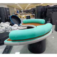 Chaise flottante de sofa d'air de flottement d'eau de salon d'île gonflable de piscine pour le Yacht chaises gonflables flottantes extérieures pour le lac