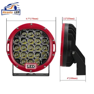 6000K 7 Inch 105W Driving Work Light Spot Flood Combo Beam HID Vehicle Driving Lights for Offroad SUV ATV Truck Boat