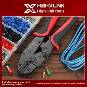 0.5-10mm HS-10Tubular Terminal Crimping Pliers Cold Pressing 05-35 High Carbon Steel Joints China Black/Red HS-10WF,HS-35WF High - Product Image 4