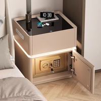 Table de chevet intelligente au design flottant moderne, table de chevet multifonctionnelle avec recharge sans fil, adaptée aux chambres à coucher