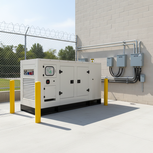 Leiteng 40KW 50KVA Dreiphasiger Leiser Dieselgenerator mit Autostart ATS 100% Kupfer-Wechselstromgenerator Ricardo-Motor Wassergekühlt - Product Image 1