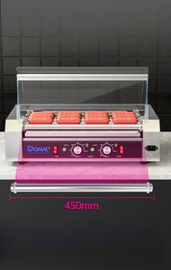 Parrilla Eléctrica de Bajo Ruido y Freidora para Snacks, Máquina de Asar Perritos Calientes con 5 Rodillos, para Uso Doméstico o en Restaurantes - Product Image 4