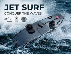<span class=keywords><strong>Planche</strong></span> de surf électrique Trade Assurance Jet <span class=keywords><strong>Wakeboard</strong></span> Charcoal avec double poignée et fixations pour les pieds, pack Extreme Range Peak Engine - Product Image 2