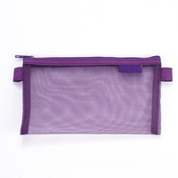 Trousse à crayons en maille transparente, organisateur de papeterie de grande capacité pour étudiants