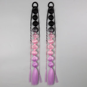 Pelucas de Fibra de Alta Temperatura con Degradado de Color para Halloween y Navidad, Cola de Caballo en Forma de <span class=keywords><strong>Linterna</strong></span> para Festivales, Fiestas Rave y Cosplay - Product Image 2