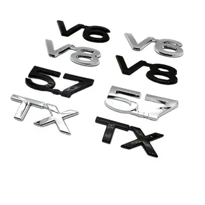 Özel VXR V8 V6 3d plastik ABS araba logosu Sticker Toyota Land Cruiser FJ-200 için