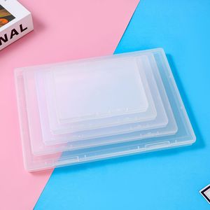 Lớn A5 đồ trang sức trong suốt hộp phẳng, A4 tập tin mỏng nhựa PP hộp lưu trữ, cấu hình thấp hình chữ nhật Flip-Top tài liệu trường hợp - Product Image 3