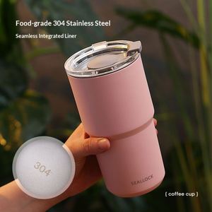 Modern Design <b>Gift</b> <b>Large</b>-Capacity 304 Stainless Steel Vacuum Insulated Double-Layer Coffee Mug Portable Office Use - Product Image 2