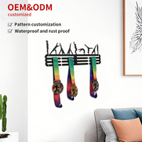 Présentoir de médailles en métal robuste personnalisé pour trophées sportifs Support mural pour la décoration intérieure Support de rangement et étagère
