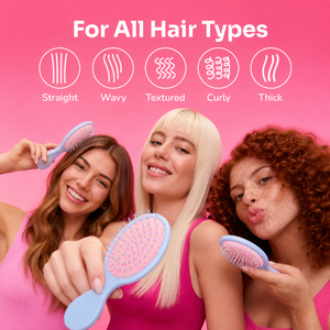 Nuova Spazzola Portatile per Capelli in Plastica Colorata con Cuscino d'Aria, Mini Spazzola da Viaggio con Funzione Lisciante - Product Image 6