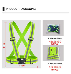 Chaleco de Seguridad de Nailon Personalizable con Reflectante para Ciclismo y Actividades al Aire Libre - Product Image 4