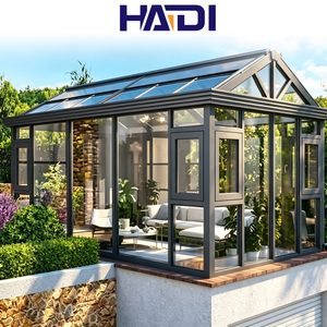 HAIDI - Solárium <span class=keywords><strong>de</strong></span> Aluminio con Cristal, Diseño Moderno, Tamaño Personalizado, para Exteriores - Product Image 3