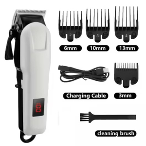 <span class=keywords><strong>Tondeuse</strong></span> à cheveux sans fil professionnelle, <span class=keywords><strong>tondeuse</strong></span> à barbe, rasoir électrique rechargeable avec écran LCD, lame en T, <span class=keywords><strong>kit</strong></span> étanche pour hommes - Product Image 2