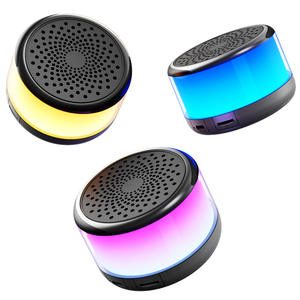Haut-parleur Bluetooth sans fil avec lumières colorées, autonomie ultra longue, alimentation directe pour petits haut-parleurs - Product Image 1