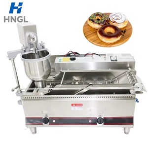 Machine à donuts double rangée indépendante, automatique, <span class=keywords><strong>gaz</strong></span>/électrique, friteuse en acier inoxydable 304, 29L d'huile, 7L de bac de collecte, 110V 220V - Product Image 6