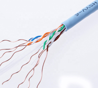 Kabel Tembaga Cat5e 3m dengan Pelindung Anti Kusut UTP/FTP/SFTP 24AWG CCA/CU Isolasi PE Solid Jaket PVC Kabel Patch RJ45-1m2m 5m 10m