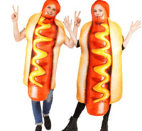 Costumes de scène de hot-dog d'Halloween Costumes de performance de taille unique parfaits pour le jeu de rôle Dress-Up