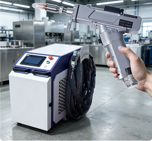 Machine de soudage laser portative intégrée avec fonction de découpe laser et nettoyeur de rouille pour la fabrication de tuyaux métalliques, de portes et de fenêtres - Product Image 1