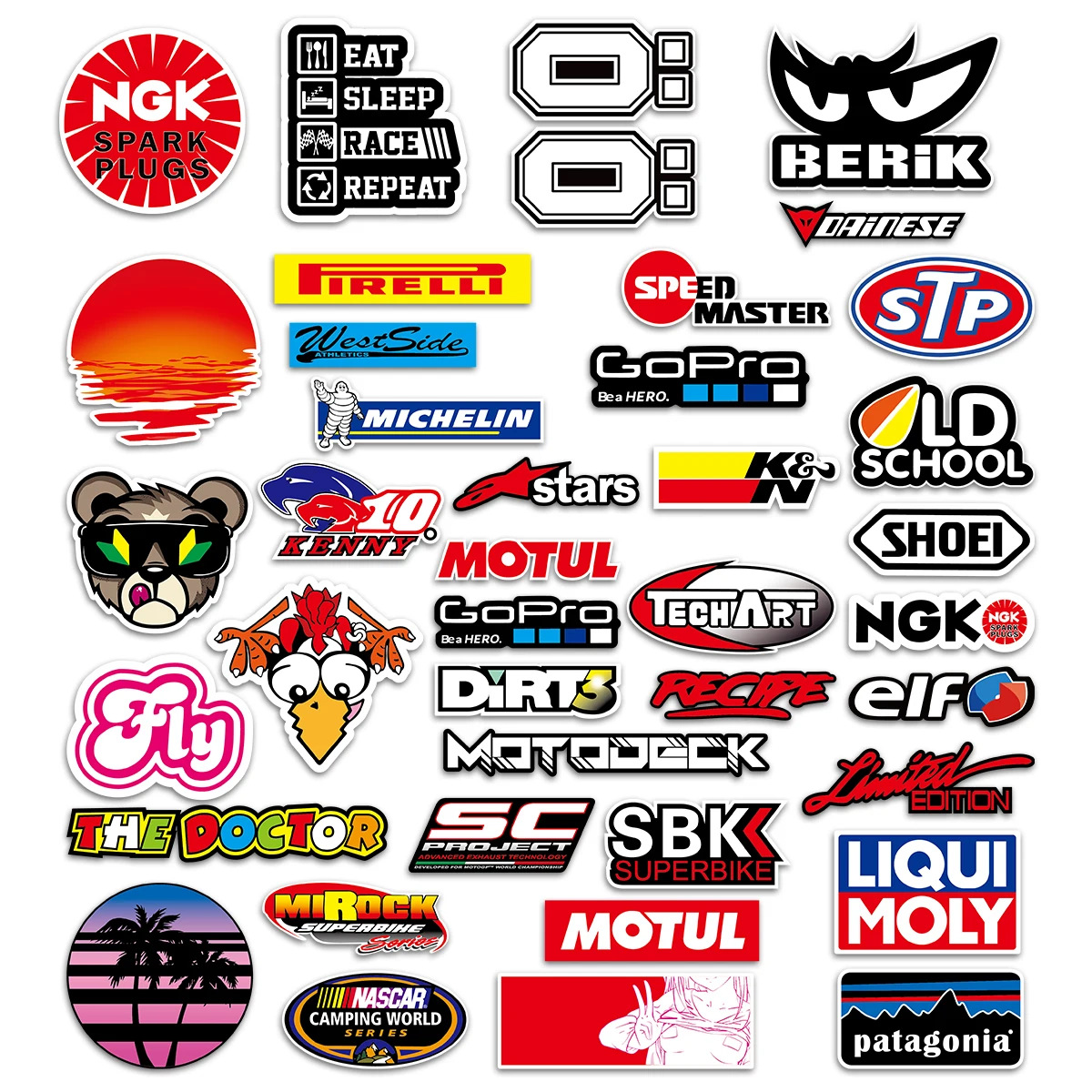 40 stickers mixtos - estilo regular b