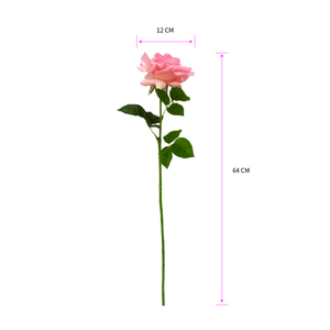 Rose artificielle à tige unique, grande taille, toucher réel, hydratante, pour la décoration <span class=keywords><strong>de</strong></span> mariage, <span class=keywords><strong>de</strong></span> la maison et du salon - Product Image 4