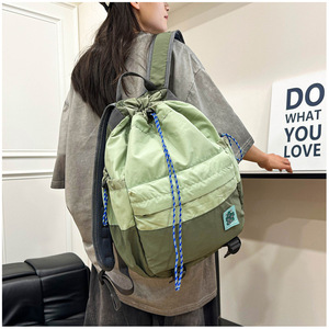 Mochila Ligera con Cordón para Mujer, Gran Capacidad, con Forro Oxford, para Deportes al Aire Libre, Viajes, Senderismo, Mochila para Hombre - Product Image 2
