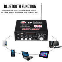 GAP-298A Amplifier Audio mobil, pengeras Audio Stereo BT Radio FM 2CH Home Theater Mini
