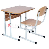 Meubles scolaires de qualité, bureau et chaise ergonomiques pour élèves, réglables en hauteur, pour une seule salle de classe