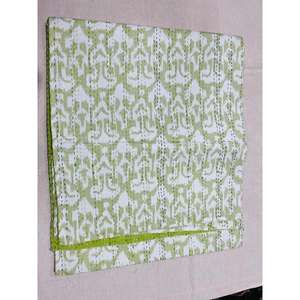 Cubrecama de Algodón Kantha con Diseño Tradicional y Textura Acolchada Suave que Mejora el Ambiente del Dormitorio - Product Image 2