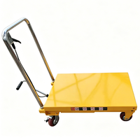 Chariot de levage hydraulique manuel portable à ciseaux pour l'entretien de garage mobile