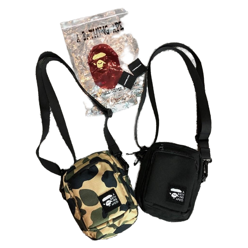 Bape Pouch Bag Original A BATHING APE® Woodland Camo Multi Body