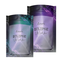 Pochette d'emballage cosmétique personnalisée avec fermeture éclair trois côtés pour échantillons de cosmétiques