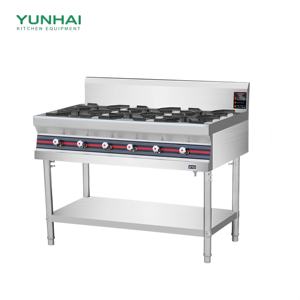 वाणिज्यिक रसोई इस्पात निर्माण स्टेनलेस स्टील गैस स्टोव पेशेवर रसोई के लिए स्टैंड बर्नर खाना पकाने के उपकरण - Product Image 3