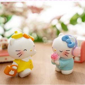 Nuevo Hello KT Creative Cute Girl Heart Spirit Escape Blind Box Figura Adorno de resina Decoración de escritorio Venta al por mayor Venta directa - Product Image 1