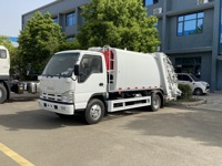 Camion à ordures Isuzu 6m3 avec compacteur, camion à ordures à chargement arrière