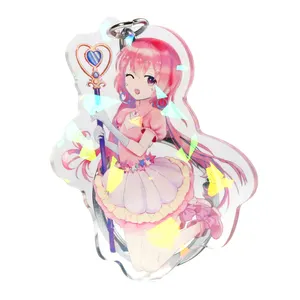 Vograce Innovative Custom Anime Holographic Acrylic Monogram Keychain