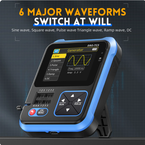 Probador de transistores de osciloscopio Digital 500, tasa de muestreo de 10 MS/s, ancho de banda de kHz, soporte de diodo <span class=keywords><strong>LCR</strong></span>, generador de señal de detección - Product Image 3